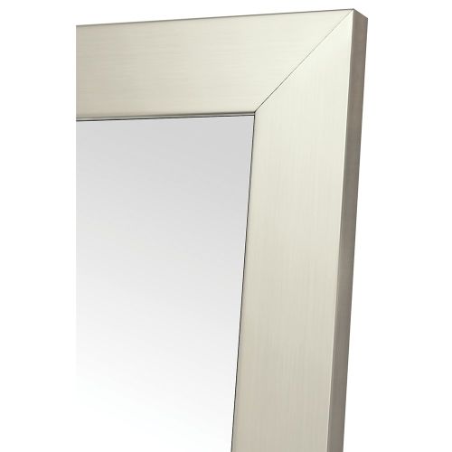 Startex Full Length Non-Beveled Mirror, Fornari Silver, 20" X 60"